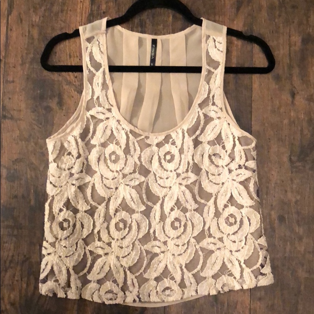 Lace crop top